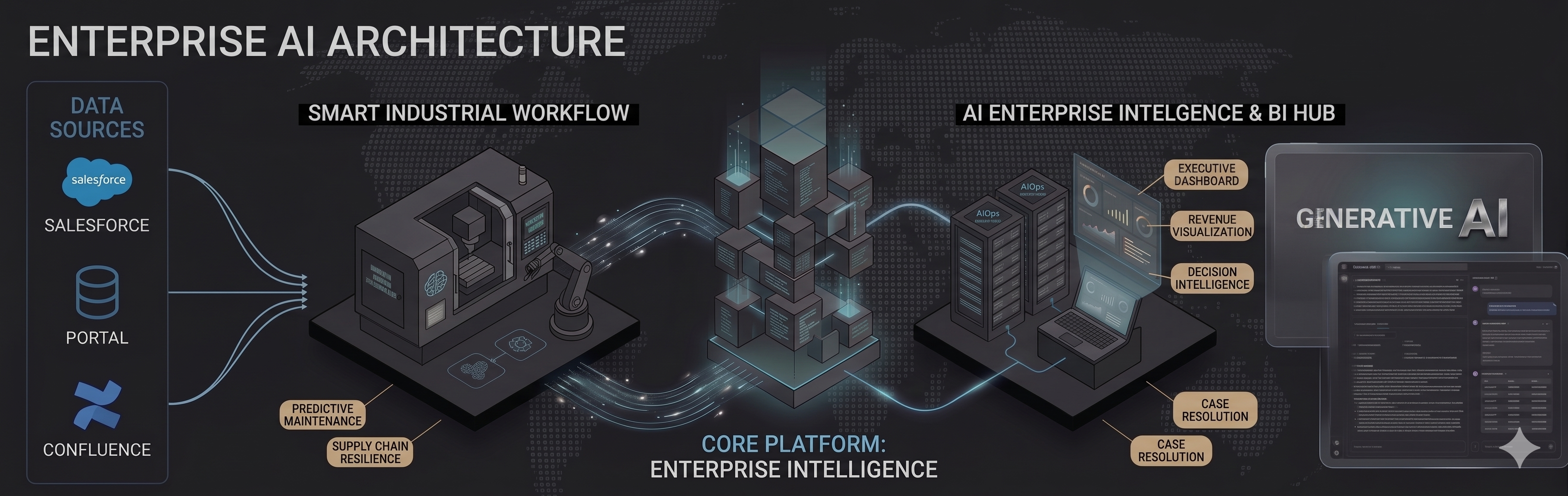 Discover, Design, Deploy process flow for enterprise AI projects.